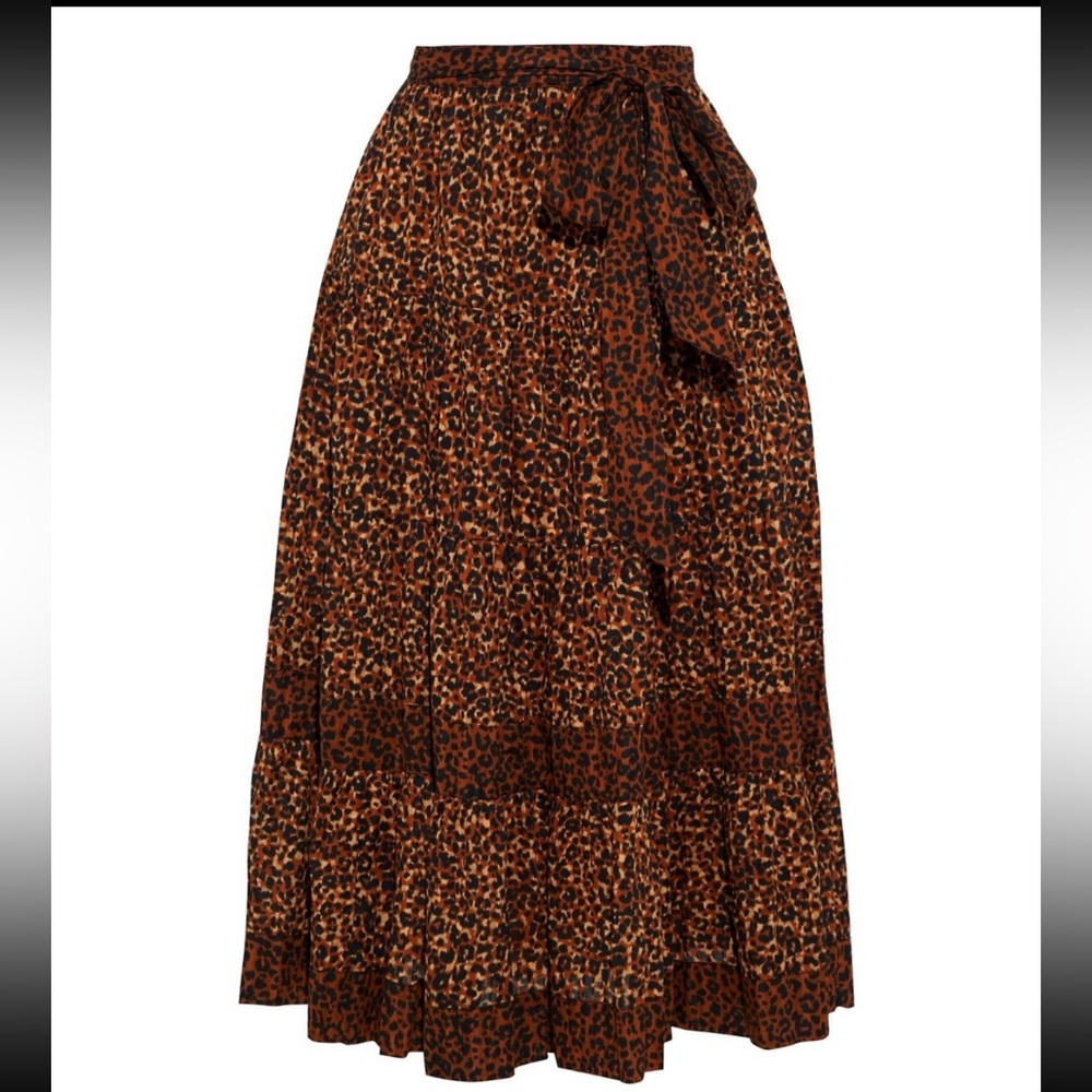 Ulla Johnson Leopard Print Skirt